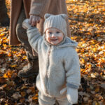 Kinder-Lammwollstrampler creme – Zaffiro