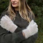 Damen-Angora-Handschuhe RUSVOS, WoolLando