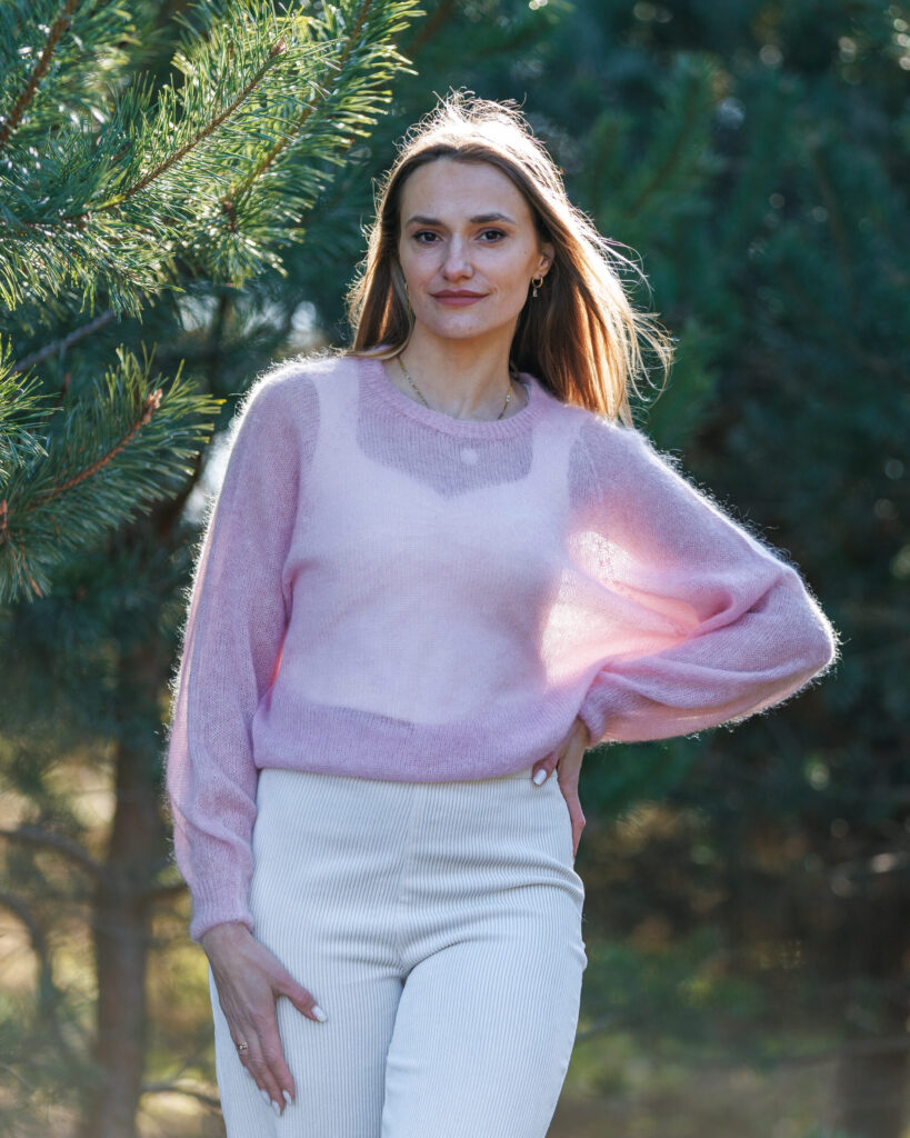 Kid-Mohair-Pullover ROSE PINK