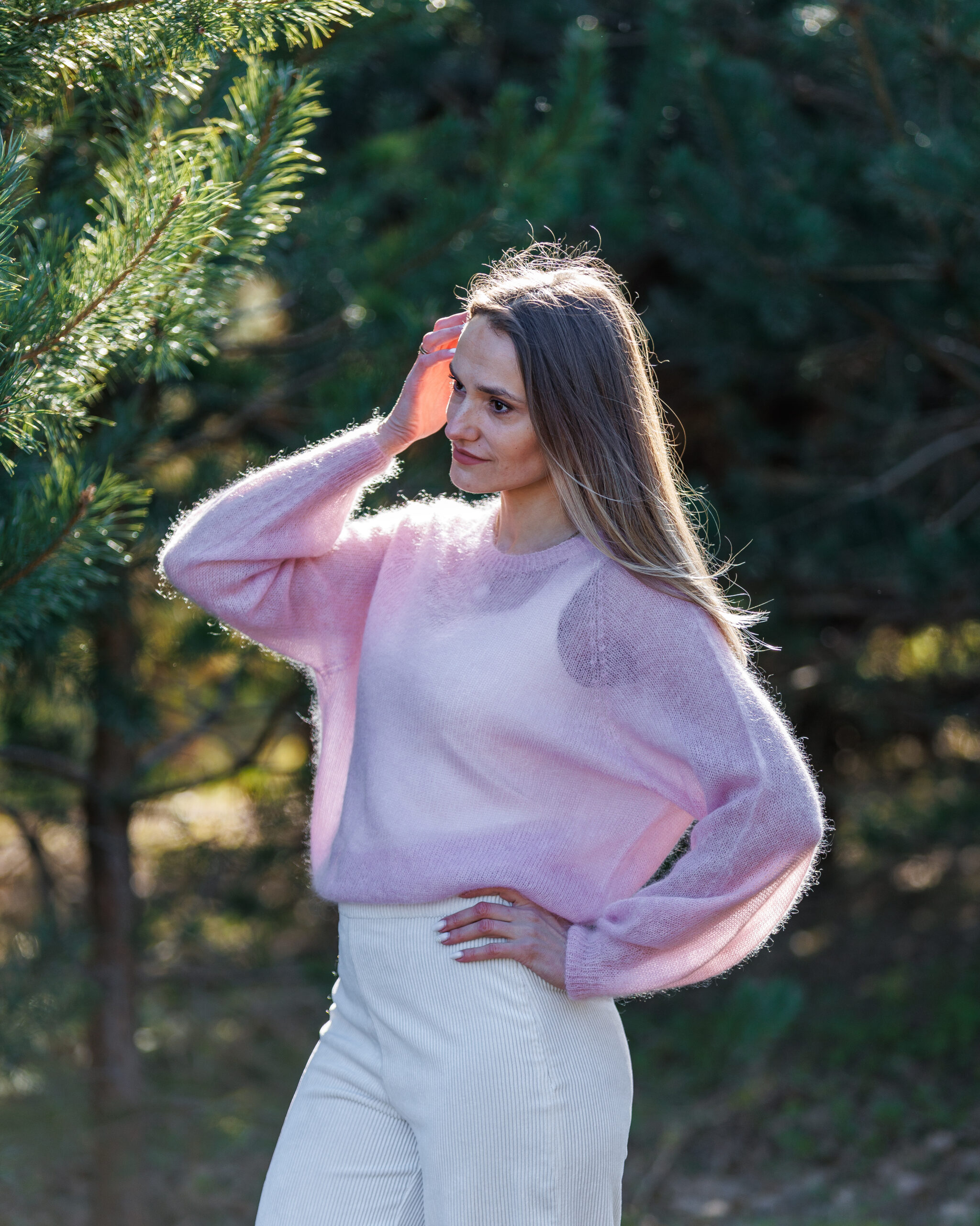 Kid-Mohair-Pullover ROSE PINK