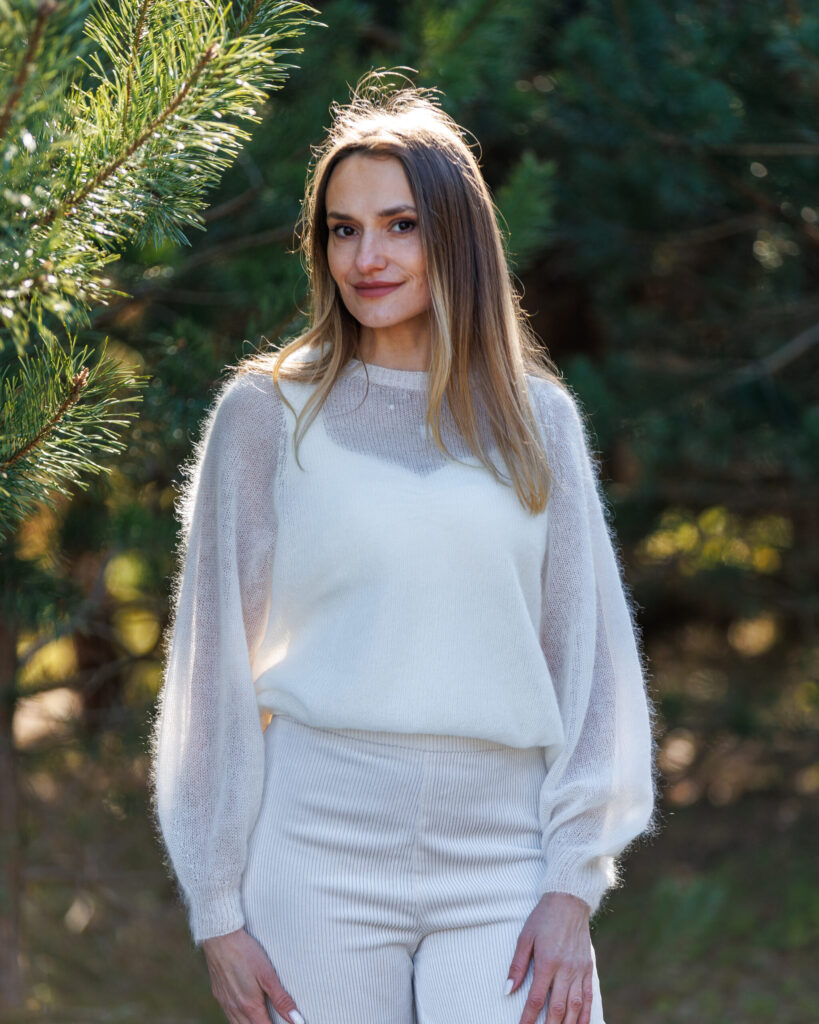 Kid-Mohair-Pullover PERLAS