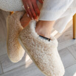 Merino-Woll-Haustiefel Creme MAJA, WoolLando