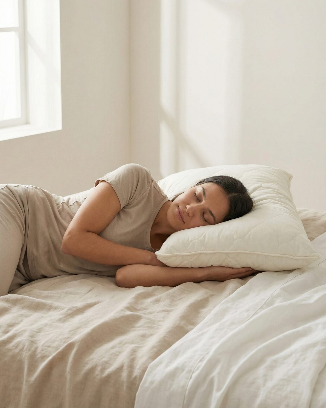 Außergewöhnlich flauschiges und weiches antiallergisches Kissen CLASSIC, WoolLando