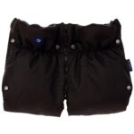 Warme Merino-Wolle-Kinderwagenhandschuhe – SCHWARZ, Zaffiro