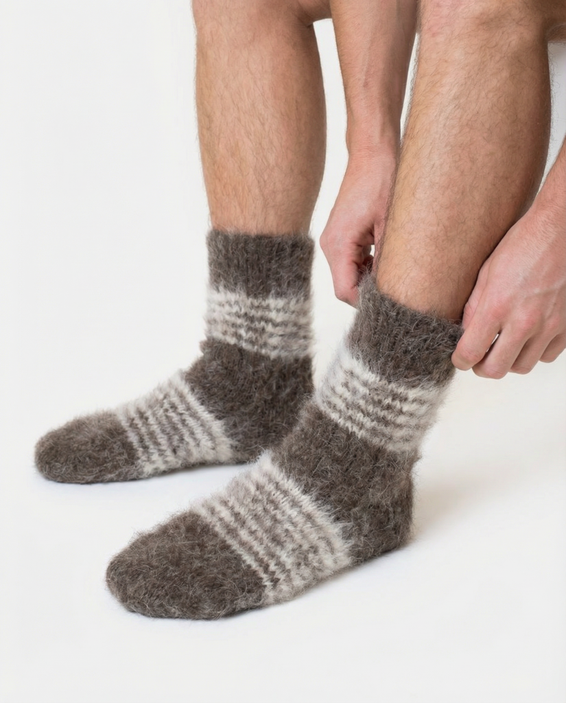 Durchblutungsfördernde 100% Sibirische Husky-Wollsocken, WoolLando
