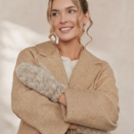 Graue 100% Hundewolle-Fäustlinge "Unisex" – WoolLando