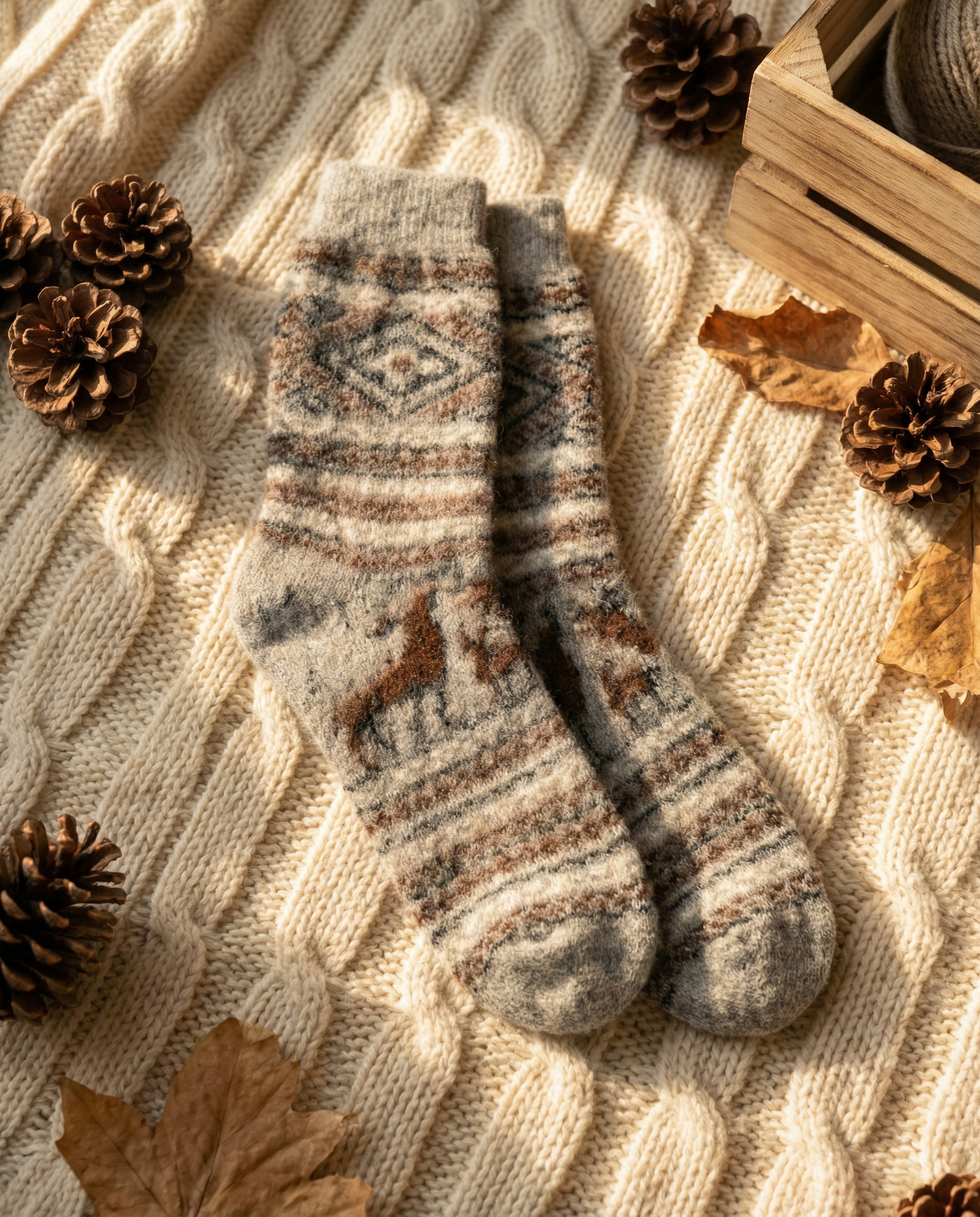 Merino-Wollsocken DEER, WoolLando