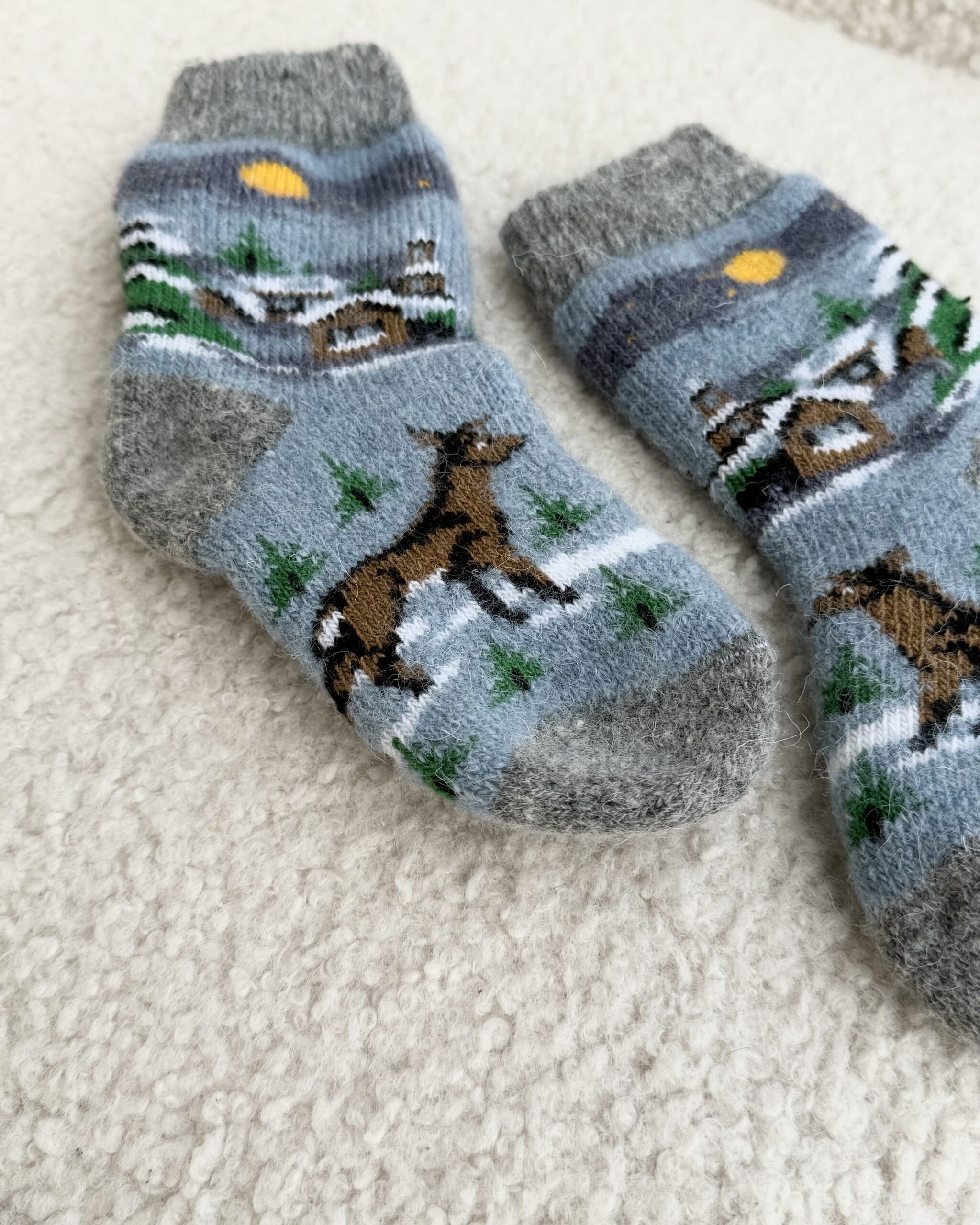Kindersocken aus Merinowolle FUCHS ZU HAUSE, WoolLando