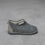 Graue Naturwoll-Filzstiefel, WoolLando