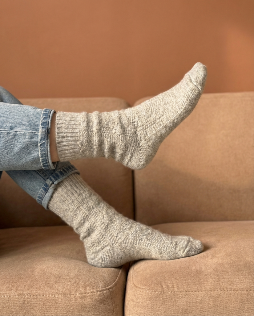 Neuseeland Schafwolle Socken – GRAU, WoolLando