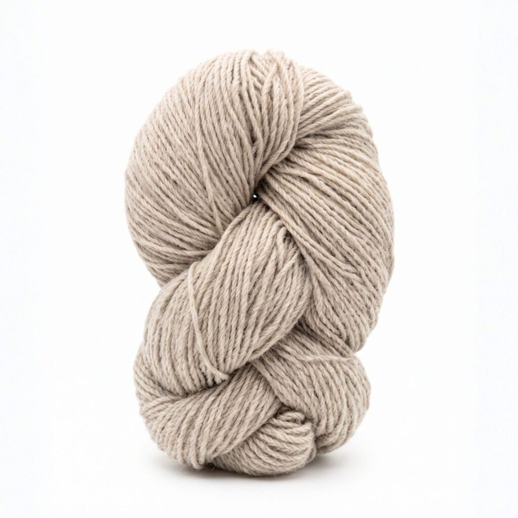 Neuseeland-Schafwollgarn 1 kg – LIGHT BROWN, WoolLando