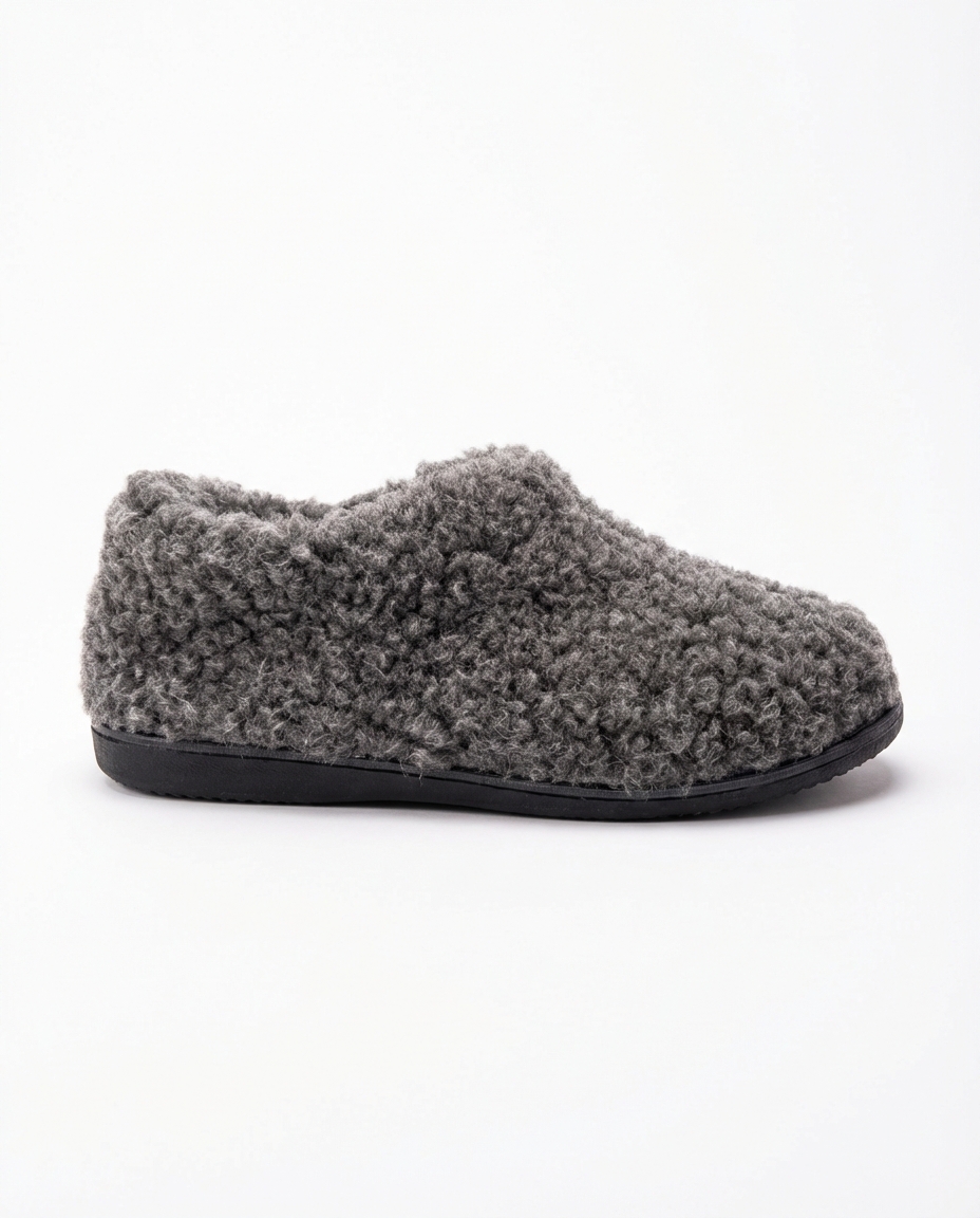 Merino-Woll-Haustiefel schwarz KAJUS, WoolLando