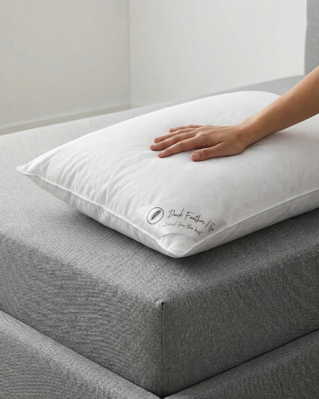 Ergonomisches Daunen- und Federkissen, WoolLando