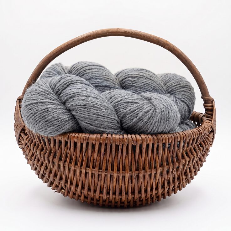 Schafwollegarn 1 kg – GRAU, WoolLando
