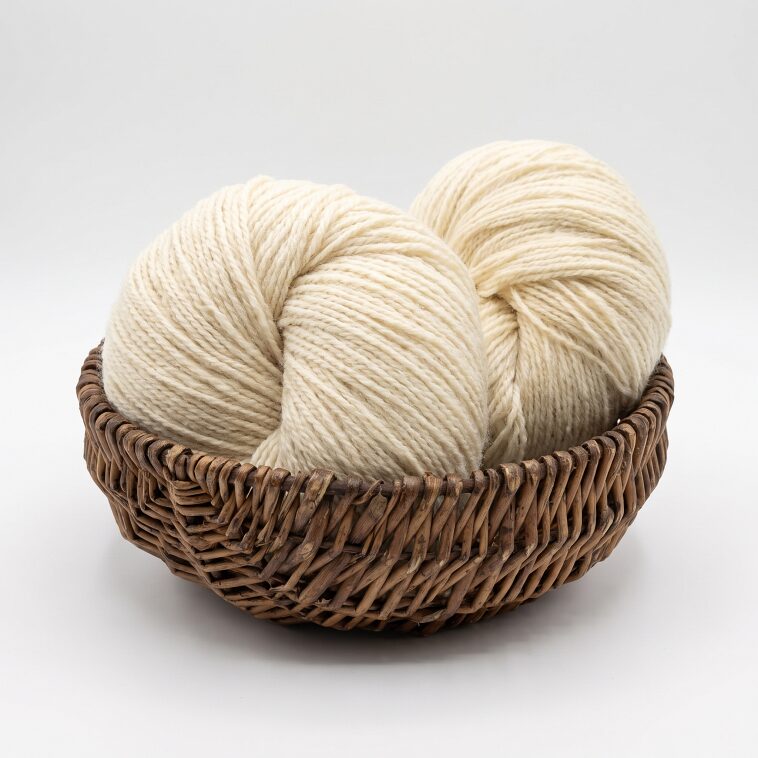 Schafwollegarn 1 kg – WEIß, WoolLando