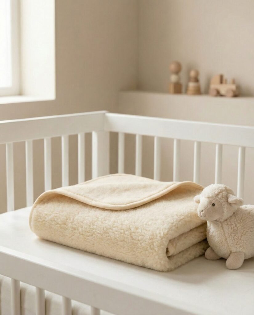 Kinder 100% Merino-Wolldecke leicht, WoolLando