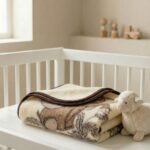 Kinder leichte Merino-Wolle-Decke – Elefantenmotiv, WoolLando