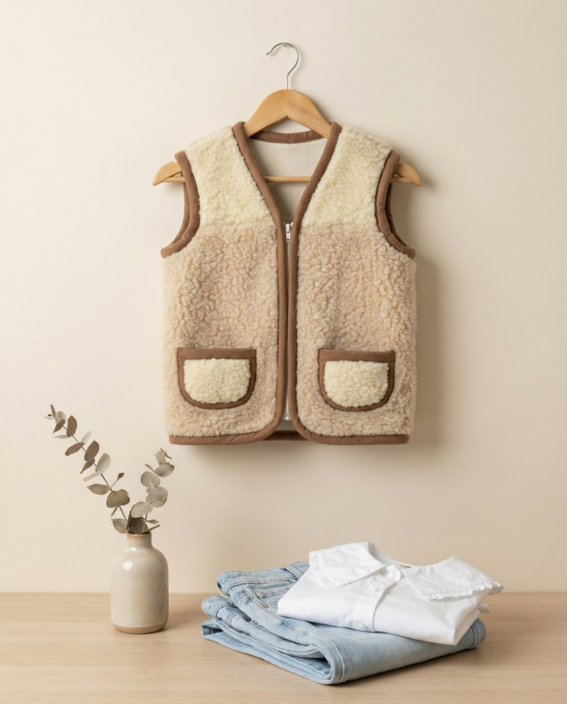 Kinder-Merino- und Kamelwollweste, WoolLando