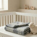Kinder-graue Woll-Decke LITTLE SHEEP