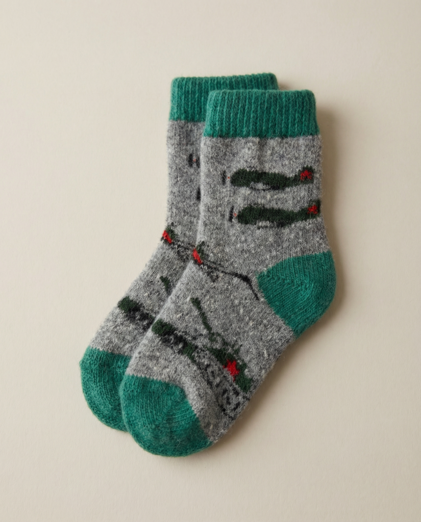 Kinder-Merino-Wollsocken LEKTUVĖLIAI, WoolLando