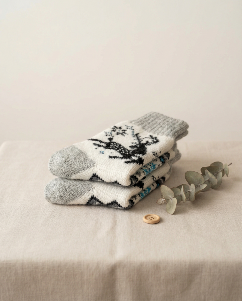 Kinder-Merino-Wollsocken FOREST FAIRYTALE, WoolLando