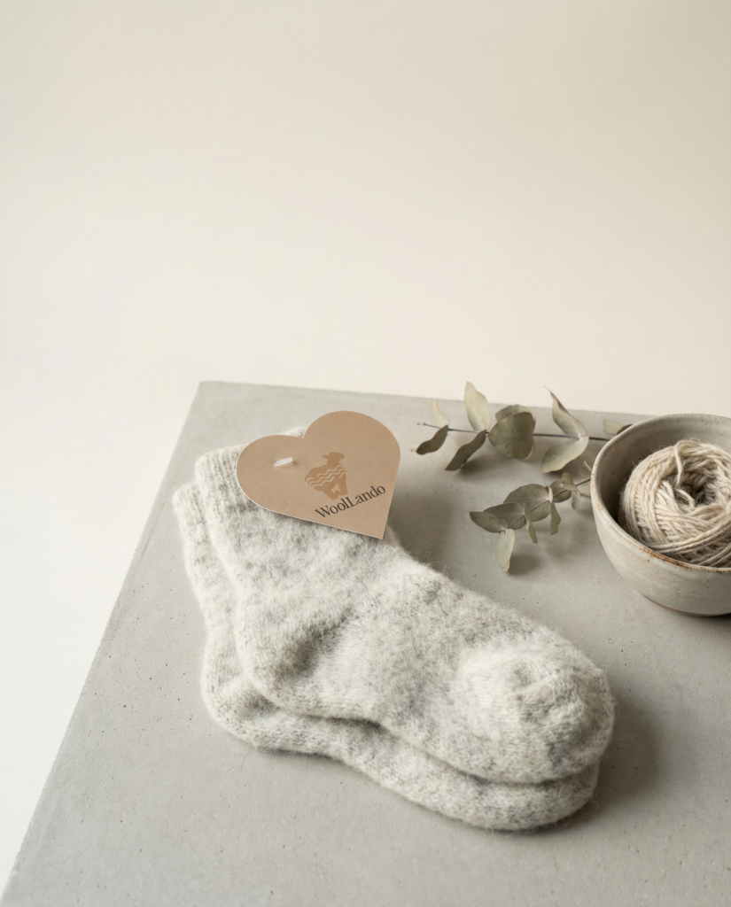 Kinder-Merino-Wollsocken FLUFF, WoolLando