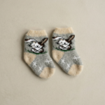 Kindersocken aus Merinowolle BROWN RABBIT, WoolLando