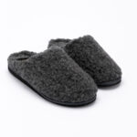 Herren-Merino-Woll-Hausschuhe grau VILNIS, WoolLando