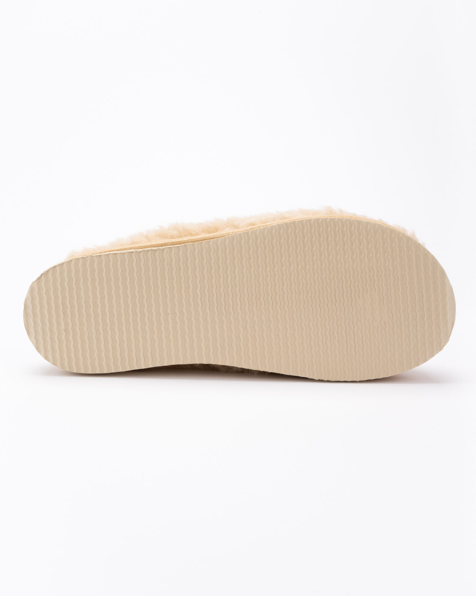 Merino-Woll-Hausschuhe Creme CAPPUCCINO, WoolLando