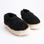 Merinowoll-Stiefel-Stil Hausschuhe DARK, WoolLando