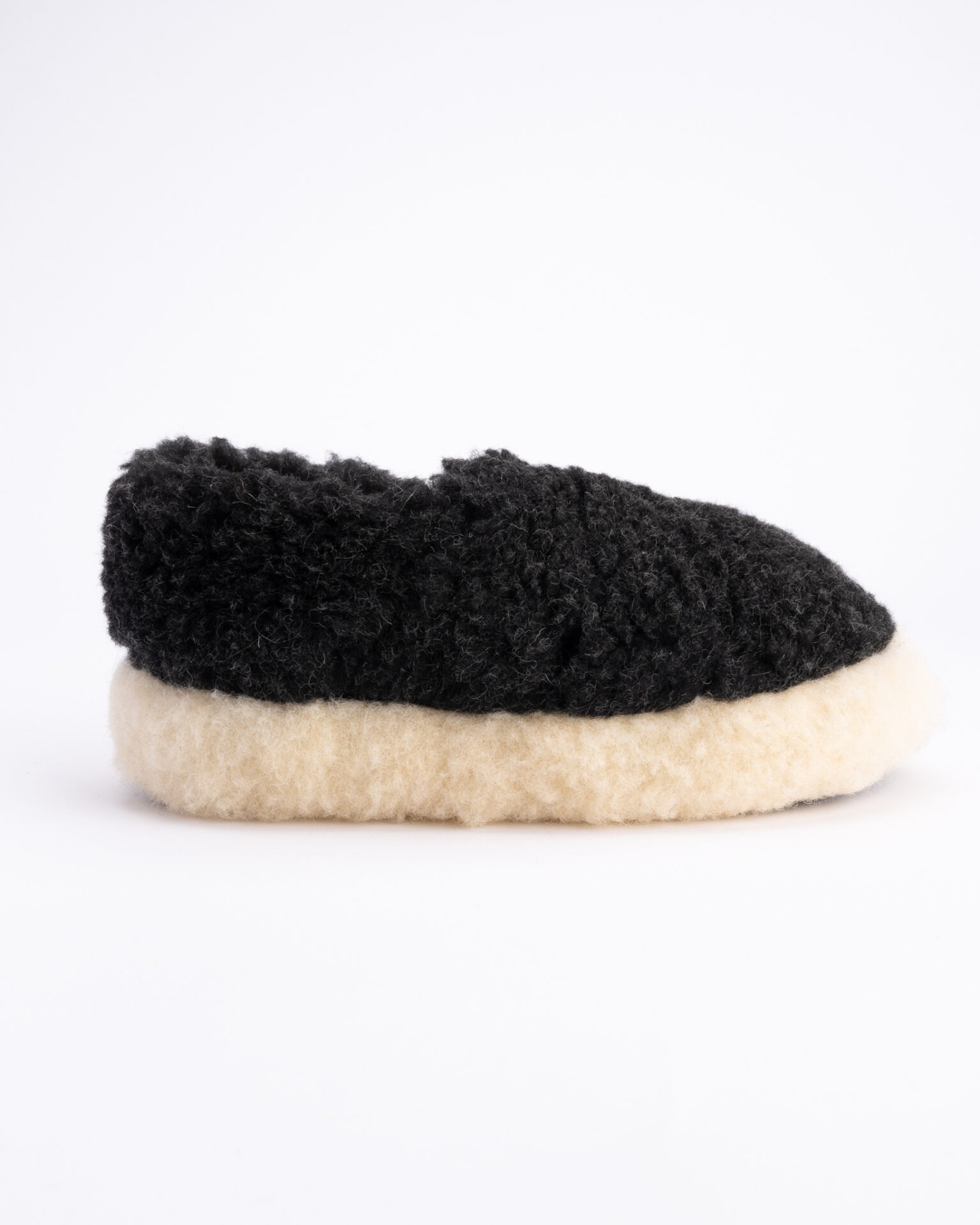 Merinowoll-Stiefel-Stil Hausschuhe DARK, WoolLando