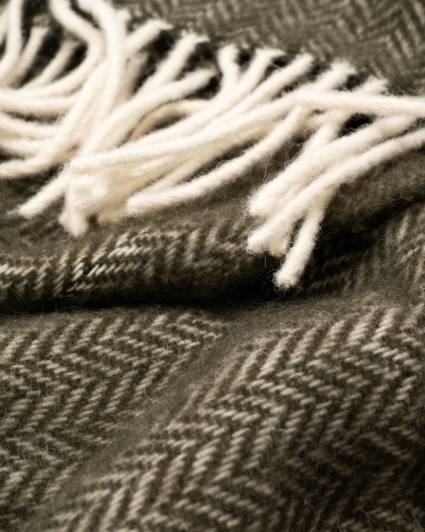 Neuseelandische Schafwolldecke GREEN FORREST, WoolLando