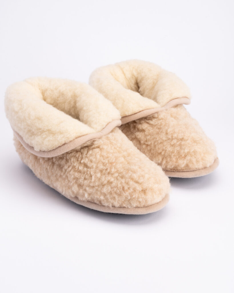 Merino-Woll-Stiefel-Hausschuhe CORAL, WoolLando
