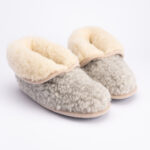 Merino-Woll-Stiefel-Hausschuhe GREY, WoolLando