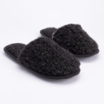 Merino-Woll-Hausschuhe BLACK, WoolLando