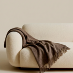 Neuseelandische Schafwolldecke COCOA BROWN, WoolLando