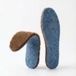 Blaue Merino-Woll-Hausschuhe, WoolLando