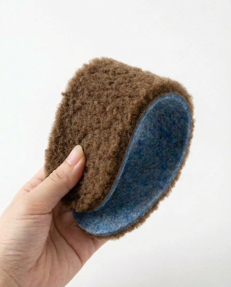 Blaue Merino-Woll-Hausschuhe, WoolLando