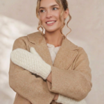 Damen-Angora-Wollfäustlinge weiß ALBA, WoolLando