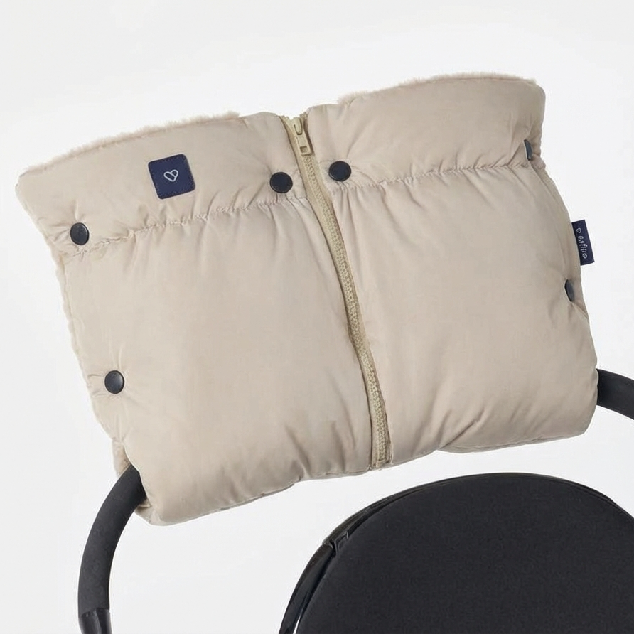 Warme Merino-Wolle-Kinderwagenhandschuhe – BRAUN, Zaffiro