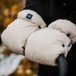 Warme Merino-Wolle-Kinderwagenhandschuhe – BRAUN, Zaffiro