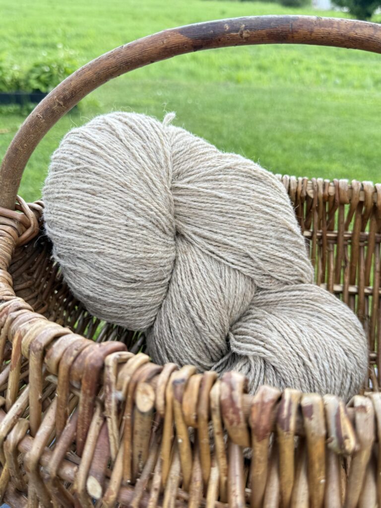 50% Hundewolle / 50% Schafwollgarn 1 kg – LIGHT YELLOWISH, WoolLando