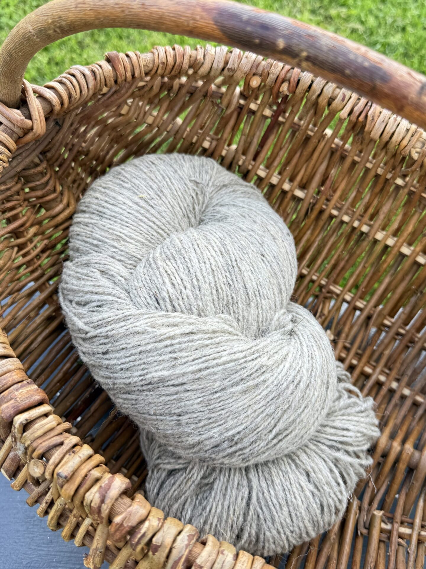 50% Hundewolle / 50% Schafwollgarn 1 kg – LIGHT GREY, WoolLando