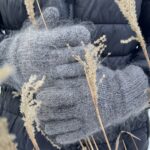 Herren Angorawolle-Fingerhandschuhe – GRAPHIT, WoolLando