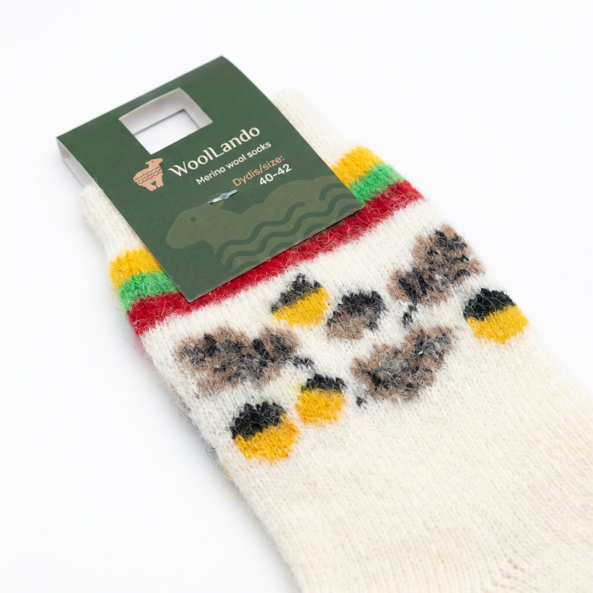 Merinowoll-Socken WHITE ACORN, WoolLando