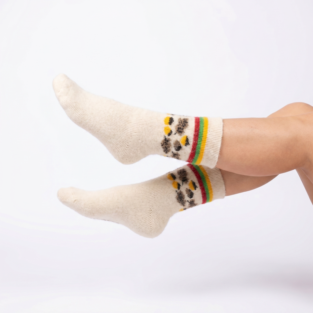Merinowoll-Socken WHITE ACORN, WoolLando