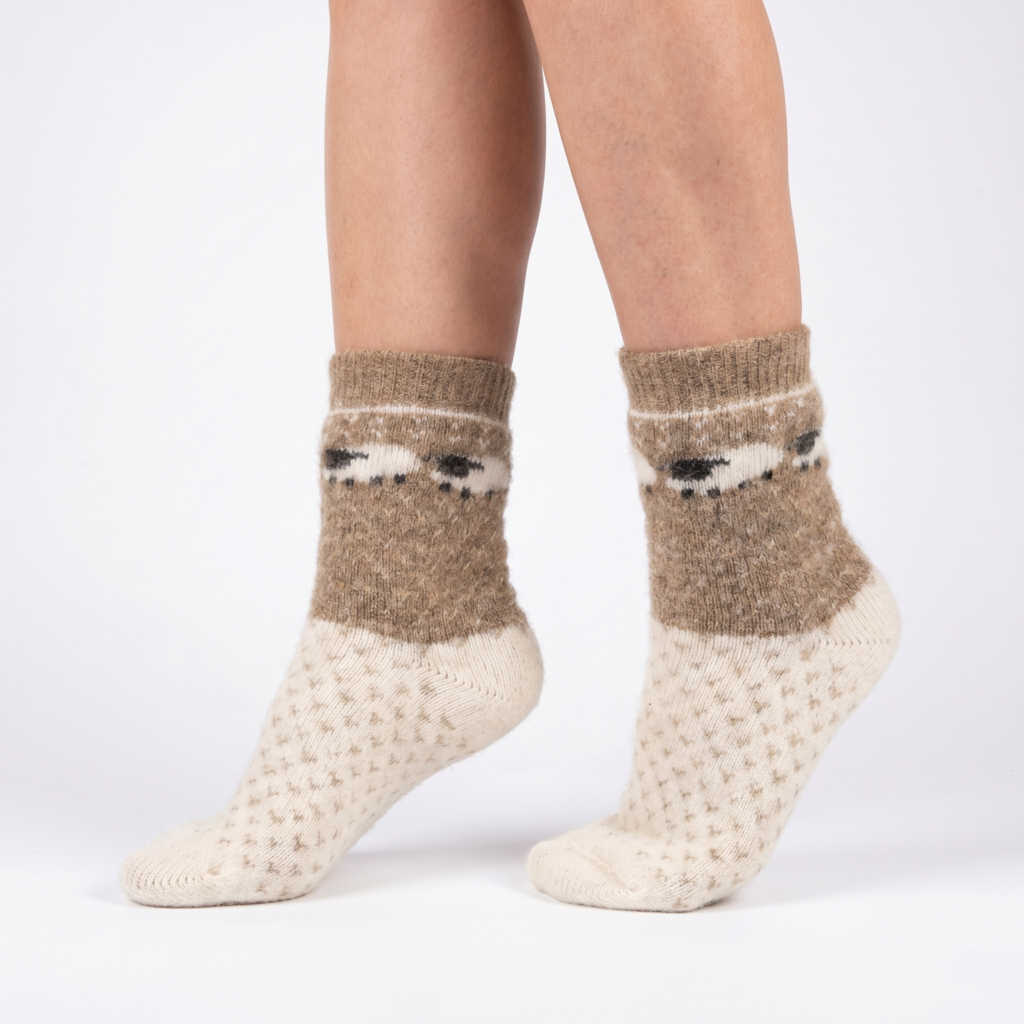 Merinowoll-Socken WHITE SHEEP, WoolLando