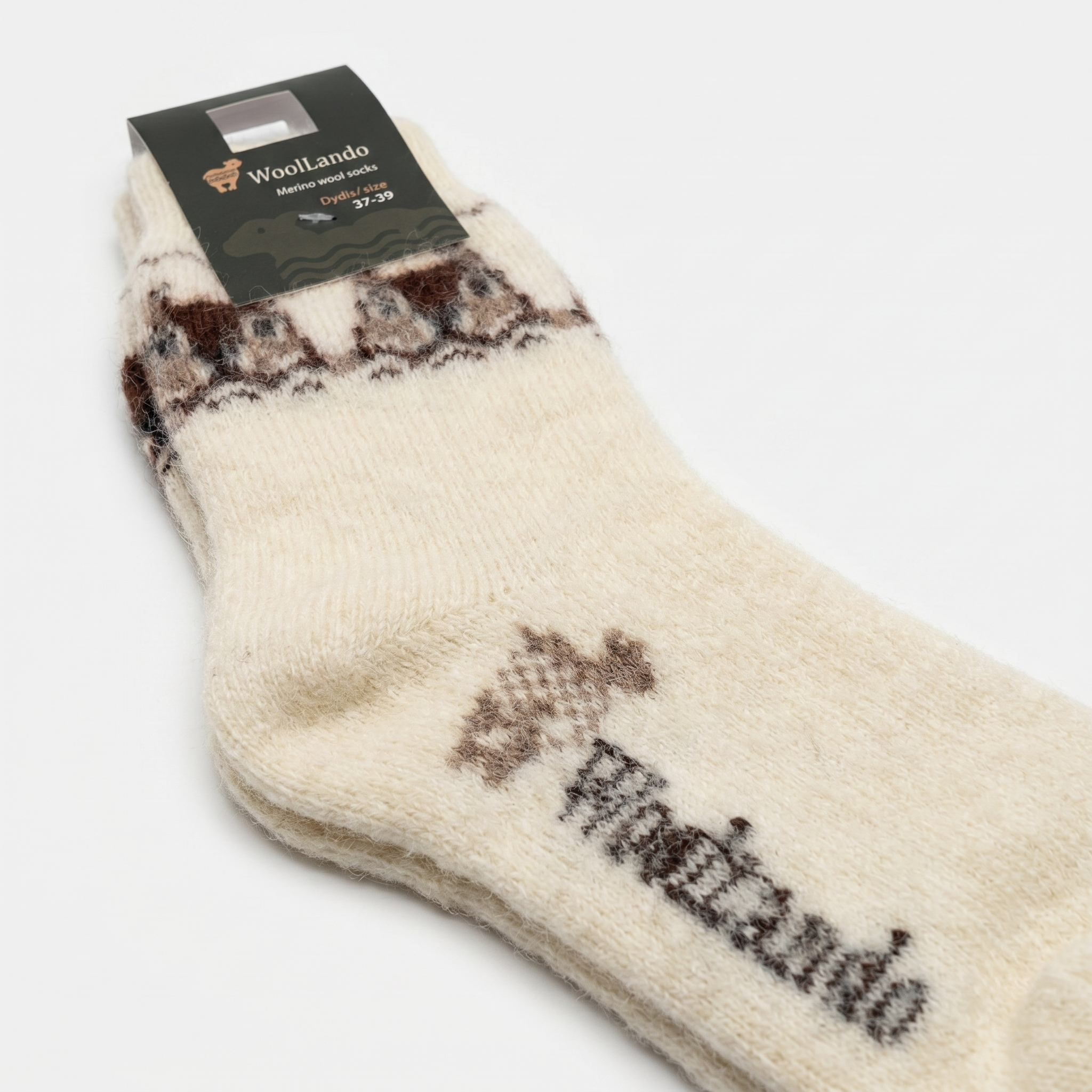 Merinowoll-Socken WHITE SQUIRREL WoolLando