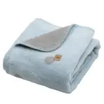 Zartblaue Kinderdecke aus Baumwolle BARI, Zaffiro