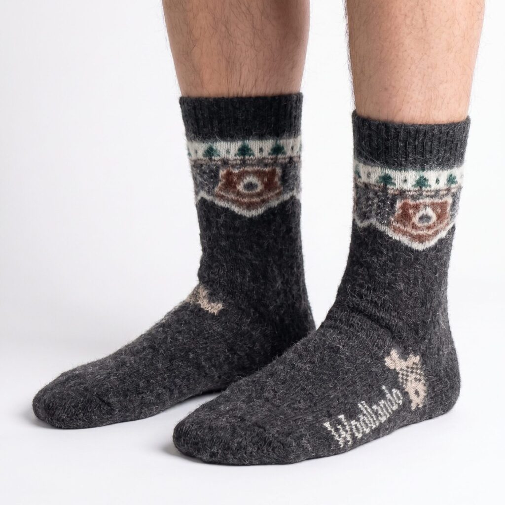 Merinowoll-Socken BROWN BEAR, WoolLando
